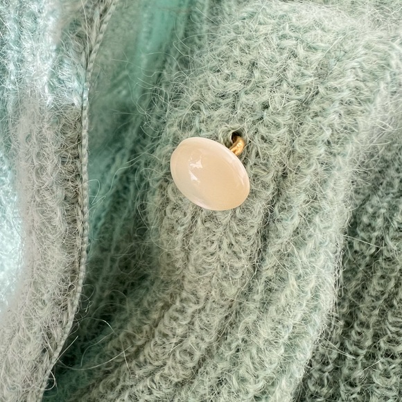 *reserved* BNWT Sezane Gaspard Cardigan in Celadon (Size Small) - Picture 8 of 9